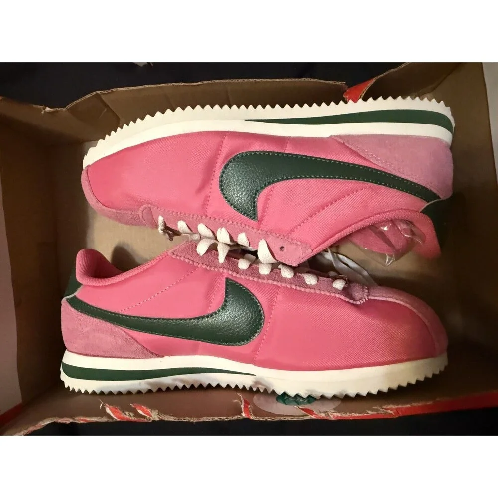 Nike Cortez Pinksicle Gorge Green IH2361-600 Womens NEW Pink White IH2361 600